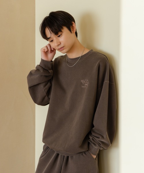 Remember.（リメンバー）の「吹き出し刺繍ロゴスウェット / Speech Bubble Logo Embroidery Sweat（スウェット・メンズ・ネイビー/ブラウン/ライトグレー/ブラック・LARGE/MEDIUM）」の18枚目の写真