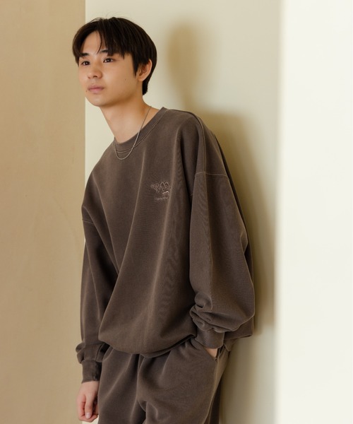 Remember.（リメンバー）の「吹き出し刺繍ロゴスウェット / Speech Bubble Logo Embroidery Sweat（スウェット・メンズ・ネイビー/ブラウン/ライトグレー/ブラック・LARGE/MEDIUM）」の20枚目の写真