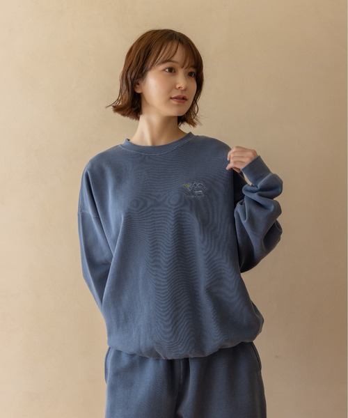 吹き出し刺繍ロゴスウェット / Speech Bubble Logo Embroidery Sweat