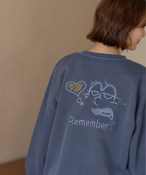 吹き出し刺繍ロゴスウェット / Speech Bubble Logo Embroidery Sweat