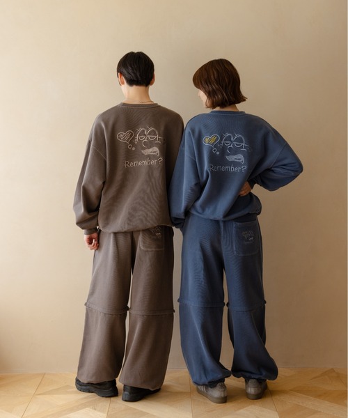 吹き出し刺繍ロゴスウェット / Speech Bubble Logo Embroidery Sweat