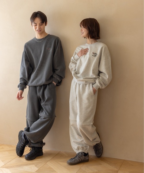 吹き出し刺繍ロゴスウェット / Speech Bubble Logo Embroidery Sweat