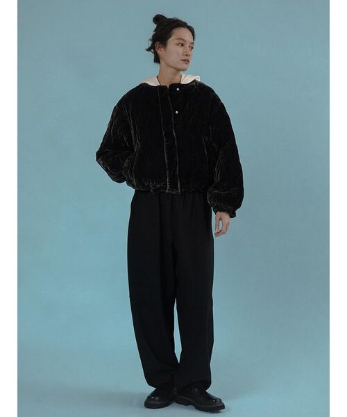 FIKA.(フィーカ)の「Velvet quilting short blouson(その他アウター・レディース・チャコール/オレンジ系3/ミント・MEDIUM)」の12枚目の写真