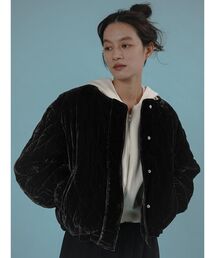 FIKA.（フィーカ）の「Velvet quilting short blouson（その他アウター）」