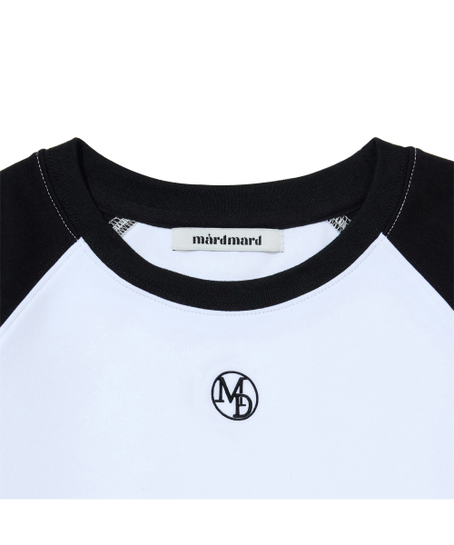 MARDMARD（マードマード）の「クロエ ラグランロゴTシャツ-ブラック（Tシャツ/カットソー・レディース・その他・FREE）」の3枚目の写真