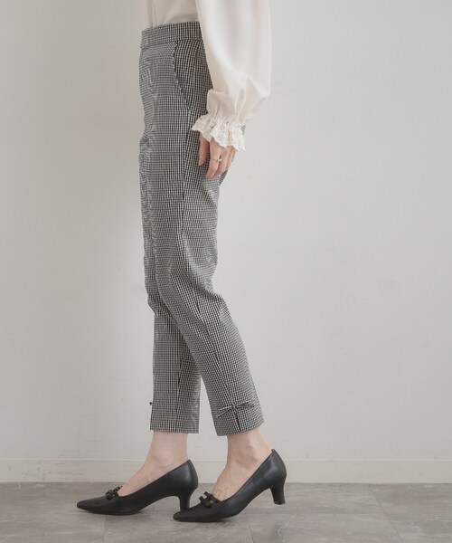 couture brooch（クチュールブローチ）の「リボンハイパーストレッチパンツ（その他パンツ・レディース・ブラック/ネイビー/ブラック系1・40/38/42/36）」の19枚目の写真