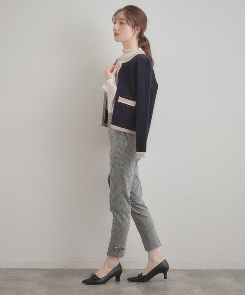 couture brooch（クチュールブローチ）の「リボンハイパーストレッチパンツ（その他パンツ・レディース・ブラック/ネイビー/ブラック系1・40/38/42/36）」の22枚目の写真