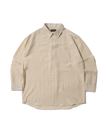 ANALOG MOOD（アナログムード）の「リネンオーバーサイズシャツ（ベージュ）（シャツ/ブラウス）」