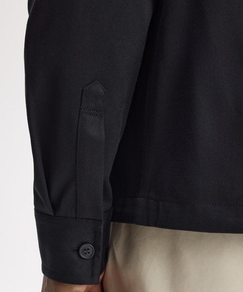 FRED PERRY（フレッドペリー）の「Twill Overshirt／ツイルオーバーシャツ（シャツ/ブラウス・メンズ・オートミール/ブラック・S/M/L）」の5枚目の写真