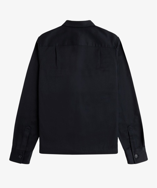 FRED PERRY（フレッドペリー）の「Twill Overshirt／ツイルオーバーシャツ（シャツ/ブラウス・メンズ・オートミール/ブラック・S/M/L）」の7枚目の写真