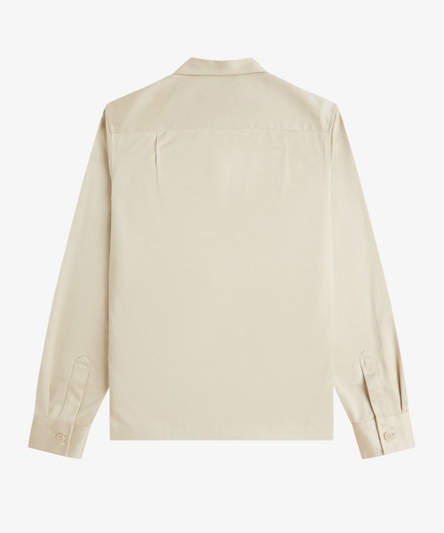 FRED PERRY（フレッドペリー）の「Twill Overshirt／ツイルオーバーシャツ（シャツ/ブラウス・メンズ・オートミール/ブラック・S/M/L）」の12枚目の写真