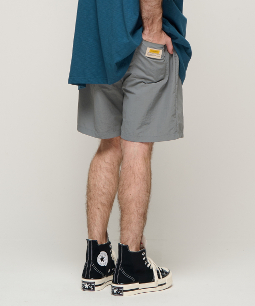 CARGOBROS（カーゴブロス）の「ポイントラベルロゴワッシャーショートパンツ（グレー）（その他パンツ・メンズ・その他・L/XL）」の4枚目の写真