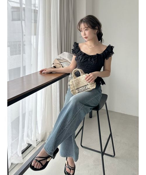 SNIDEL（スナイデル）の「【SNIDEL/Levi's®】別注デニム(29インチ)（デニムパンツ・レディース・ライトブルー・26/25/24/23）」の8枚目の写真