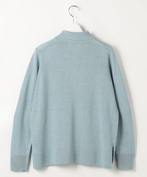 J.PRESS(ジェイプレス)の「リネンコットンコード ポロ ニット(ニット/セーター・レディース・ベージュ系/スカイブルー系/ネイビー系・F)」の15枚目の写真