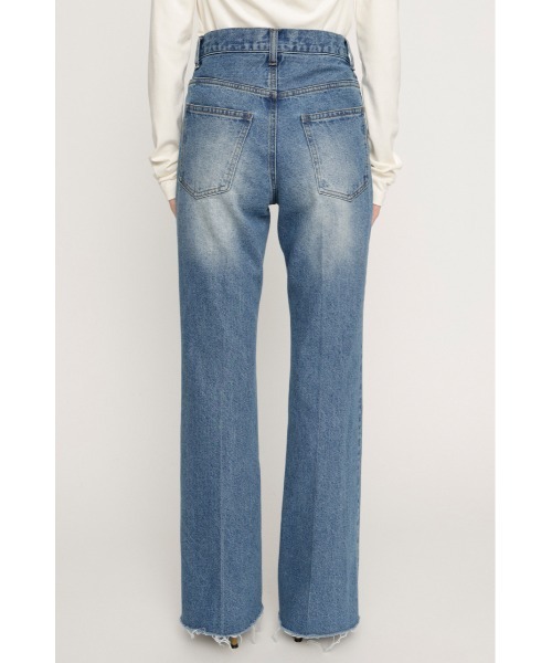 SLY（スライ）の「【2026SS新作】J/W SEMI FLARE DENIM PT ジャストウエストセミフレアデニムパンツ 春服【一部店舗限定アイテム】（デニムパンツ・レディース・ブラック/ブルー・2/1/0）」の17枚目の写真