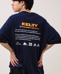 【KELTY×GLOSTER】別注 バックヒストリーロゴT