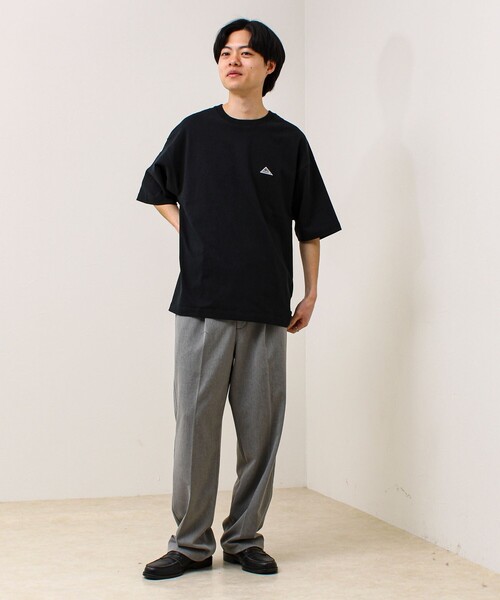 KELTY（ケルティ）の「【KELTY×GLOSTER】別注 バックヒストリーロゴT（Tシャツ/カットソー・メンズ・グレイッシュベージュ/ブラック/杢グレー/オフホワイト/チャコールグレー/ネイビー・S/M/L）」の14枚目の写真