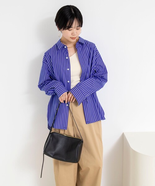 Rie Miller（リエミラー）の「ウォッシャブルレギュラーカラー2WAYシャツ（シャツ/ブラウス・レディース・ホワイト系その他4/ブラック系その他3/ブルー系その他3・38）」の9枚目の写真