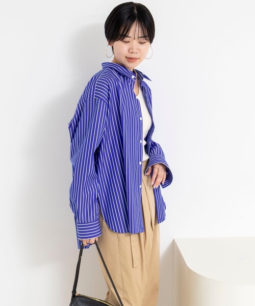 Rie Miller（リエミラー）の「ウォッシャブルレギュラーカラー2WAYシャツ（シャツ/ブラウス・レディース・ホワイト系その他4/ブラック系その他3/ブルー系その他3・38）」の10枚目の写真