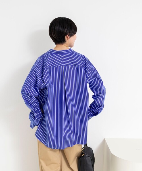 Rie Miller（リエミラー）の「ウォッシャブルレギュラーカラー2WAYシャツ（シャツ/ブラウス・レディース・ホワイト系その他4/ブラック系その他3/ブルー系その他3・38）」の11枚目の写真