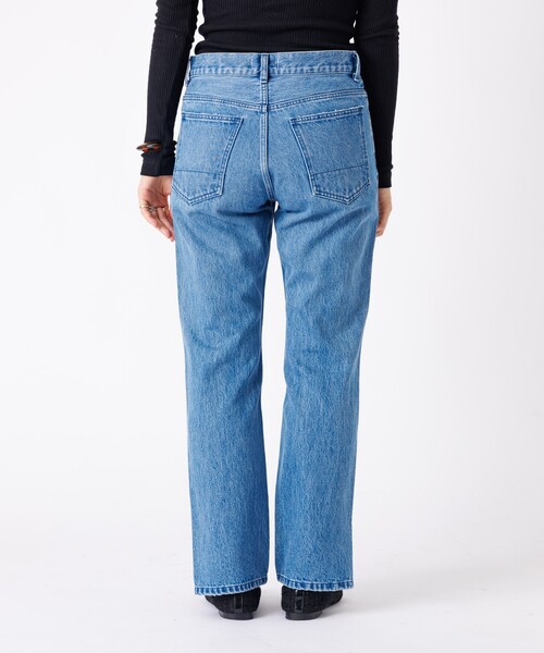 Rouge vif la cle（ルージュヴィフラクレ）の「【157×WOADBLUE】Slit Straight / スリット ストレート デニムパンツ /  ブリーチ / ダメージ【WEB限定】（その他パンツ・レディース・インディゴブルー・25/24/23/26）」の11枚目の写真