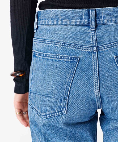 Rouge vif la cle（ルージュヴィフラクレ）の「【157×WOADBLUE】Slit Straight / スリット ストレート デニムパンツ /  ブリーチ / ダメージ【WEB限定】（その他パンツ・レディース・インディゴブルー・25/24/23/26）」の12枚目の写真