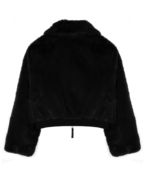 NICK&NICOLE(ニックアンドニコール)の「FAUX FUR BOMBER JACKET_BLACK(ムートンコート・レディース・その他・FREE)」の5枚目の写真