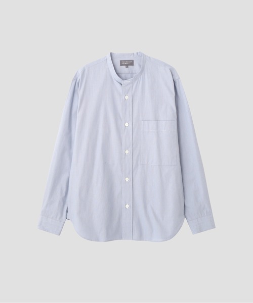 MARGARET HOWELL(マーガレットハウエル)の「COTTON HAIRLINE STRIPE(シャツ/ブラウス・メンズ・ブルー・SMALL/MEDIUM/LARGE)」の6枚目の写真