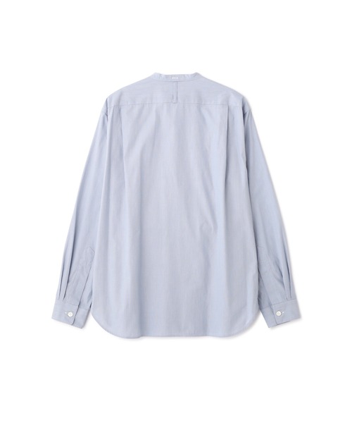 MARGARET HOWELL(マーガレットハウエル)の「COTTON HAIRLINE STRIPE(シャツ/ブラウス・メンズ・ブルー・SMALL/MEDIUM/LARGE)」の7枚目の写真