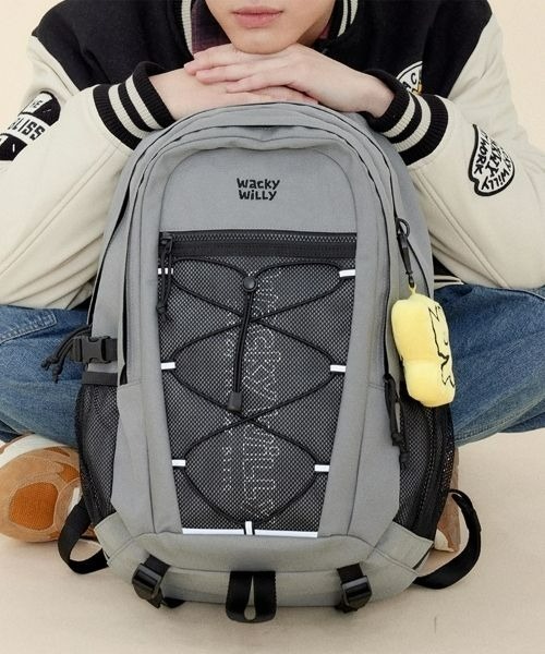 Wacky WiLLy（ワッキーウィリー）の「[26SS] CAVE BACKPACK（バックパック/リュック・メンズ・ブラック/グレー・FREE）」の5枚目の写真