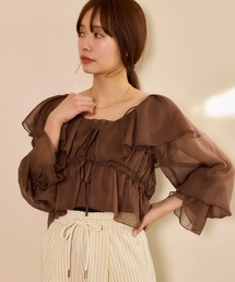 mysty woman | ラッフルフリルブラウスキャミSET 659270(シャツ/ブラウス)