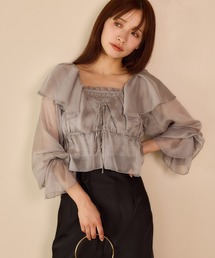 mysty woman | ラッフルフリルブラウスキャミSET　659270(シャツ/ブラウス)