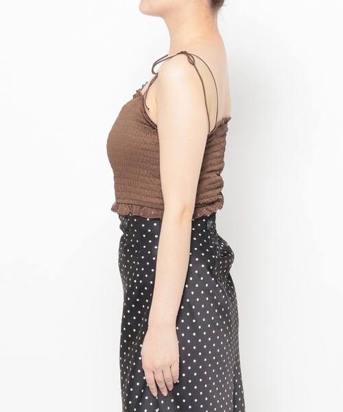 mysty woman（ミスティウーマン）の「ラッフルフリルブラウスキャミSET　659270（シャツ/ブラウス・レディース・オフホワイト/ブラック系その他/グレー/ブラウン・FREE）」の21枚目の写真