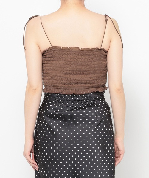 mysty woman（ミスティウーマン）の「ラッフルフリルブラウスキャミSET　659270（シャツ/ブラウス・レディース・オフホワイト/ブラック系その他/グレー/ブラウン・FREE）」の22枚目の写真