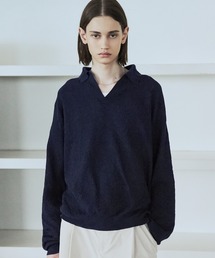 ASTRONOMY（アストロノミー）の「リラクシング　シアースキッパーニットポロシャツ（ニット/セーター）」