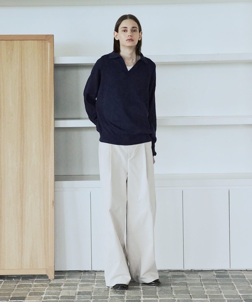 YLÈVE / シアーリブニットスキッパーポロ新品未使用 YLEVE シアーリブニットスキッパーポロ - メルカリ