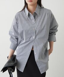LOUNGEDRESS | ストライプBigシャツ(シャツ/ブラウス)
