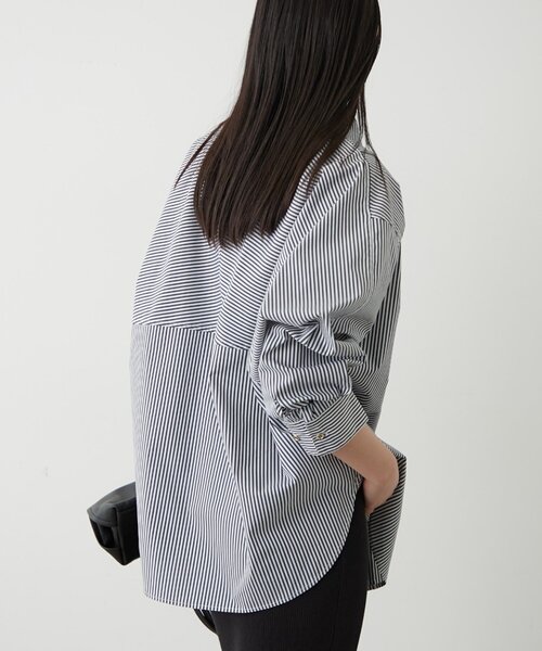 LOUNGEDRESS（ラウンジドレス）の「ストライプBigシャツ（シャツ/ブラウス・レディース・ネイビー/ベージュ・FREE）」の20枚目の写真