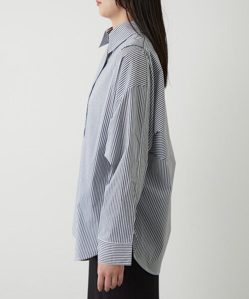 LOUNGEDRESS（ラウンジドレス）の「ストライプBigシャツ（シャツ/ブラウス・レディース・ネイビー/ベージュ・FREE）」の22枚目の写真