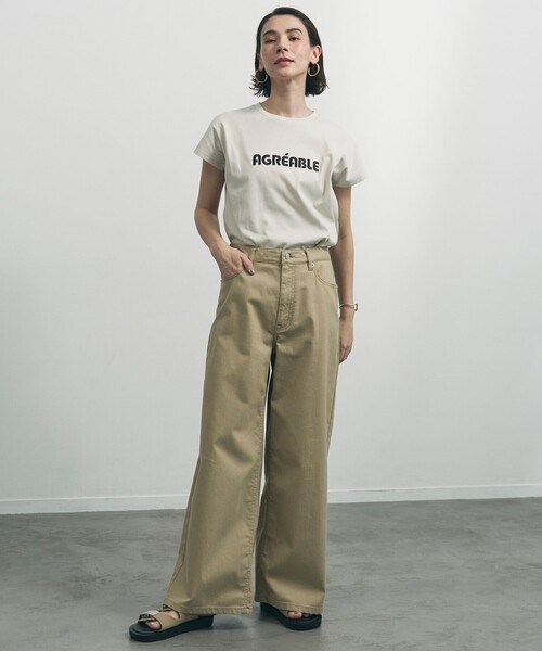 UNFILO(アンフィーロ)の「【野呂佳代さん着用】UNFILO DENIM バギーデニム(デニムパンツ・レディース・スカイブルー系/ベージュ系/ホワイト系・XX-LARGE/X-LARGE)」の4枚目の写真