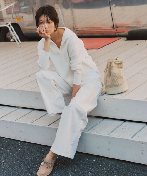 UNFILO(アンフィーロ)の「【野呂佳代さん着用】UNFILO DENIM バギーデニム(デニムパンツ・レディース・スカイブルー系/ベージュ系/ホワイト系・XX-LARGE/X-LARGE)」の10枚目の写真