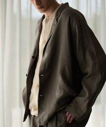 ADAM ET ROPE'（アダムエロペ）の「ボックスシルエット リネン シャツ ジャケット / セットアップ可能（テーラードジャケット）」