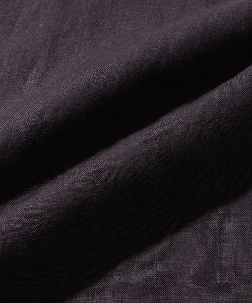 ADAM ET ROPE'(アダムエロペ)の「ボックスシルエット リネン シャツ ジャケット / セットアップ可能(テーラードジャケット・メンズ・ネイビー/ブラック/チャコールグレー・M/L)」の11枚目の写真