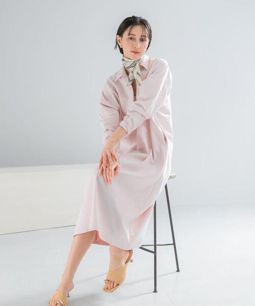 URBAN RESEARCH ROSSO WOMEN（アーバンリサーチ　ロッソ）の「スキッパーデニムワンピース（ワンピース・レディース・インディゴブルー/ピンク・FREE）」の3枚目の写真