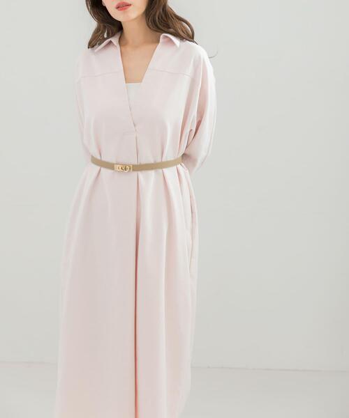 URBAN RESEARCH ROSSO WOMEN（アーバンリサーチ　ロッソ）の「スキッパーデニムワンピース（ワンピース・レディース・インディゴブルー/ピンク・FREE）」の4枚目の写真