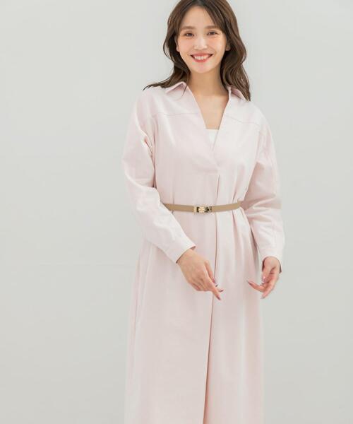 URBAN RESEARCH ROSSO WOMEN（アーバンリサーチ　ロッソ）の「スキッパーデニムワンピース（ワンピース・レディース・インディゴブルー/ピンク・FREE）」の5枚目の写真