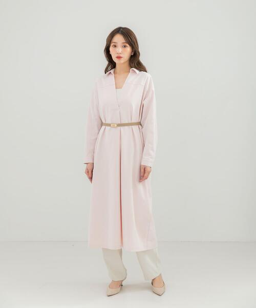 URBAN RESEARCH ROSSO WOMEN（アーバンリサーチ　ロッソ）の「スキッパーデニムワンピース（ワンピース・レディース・インディゴブルー/ピンク・FREE）」の6枚目の写真