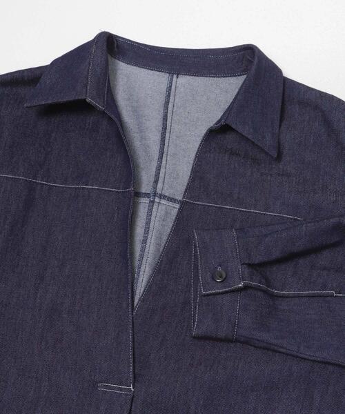 URBAN RESEARCH ROSSO WOMEN（アーバンリサーチ　ロッソ）の「スキッパーデニムワンピース（ワンピース・レディース・インディゴブルー/ピンク・FREE）」の18枚目の写真