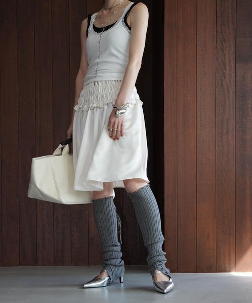 chuclla(チュクラ)の「2wayベアトップスカート chw26s094(スカート・レディース・アイボリー/クリアグリーン・FREE)」の10枚目の写真