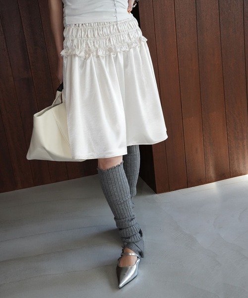 chuclla(チュクラ)の「2wayベアトップスカート chw26s094(スカート・レディース・アイボリー/クリアグリーン・FREE)」の15枚目の写真